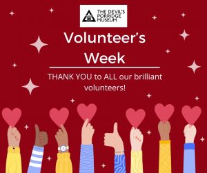 Volunteer's Week. Thank you to all our brilliant volunteers.