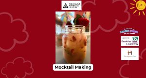 A mocktail with the words Mocktail Making