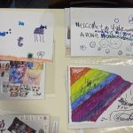 A selection of beautiful artwork created in our Arts and Crafts club.
