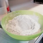 A bowl of flour.